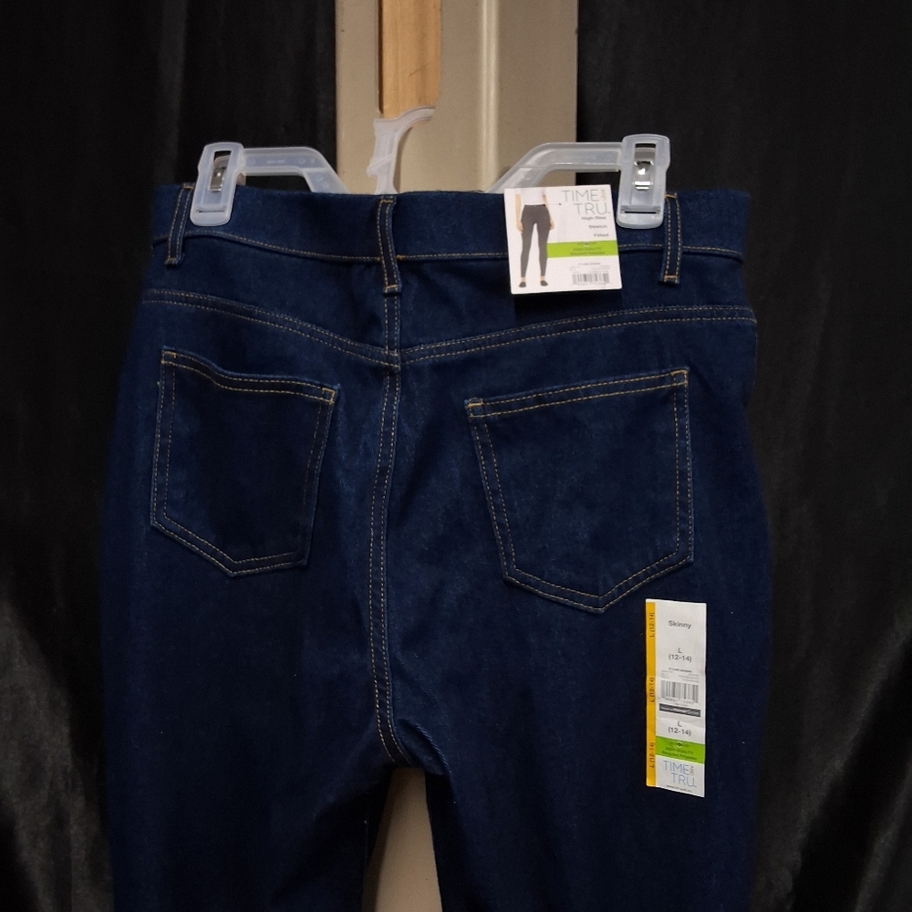 Time and Tru Blue Skinny Jeans Classic Style - Picture 15 of 16